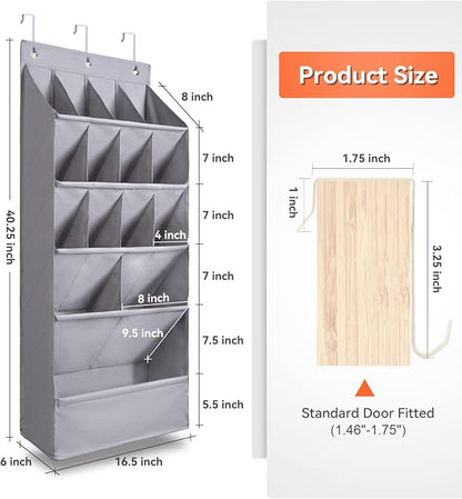 FENTEC 1 Pack Over-the-Door-Shoe-Organizers, Hanging Organizers - Image 6