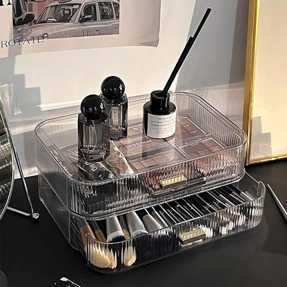 Stackable Clear Plastic Organizer Drawer | Organize Eyeshadow Palettes - Image 4
