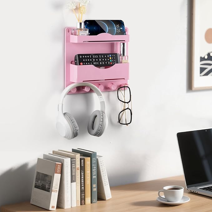 Pink Bedside Shelf Organizer - Image 2