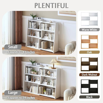 IOTXY Wooden Extendable Shelf Bookcase - Image 5