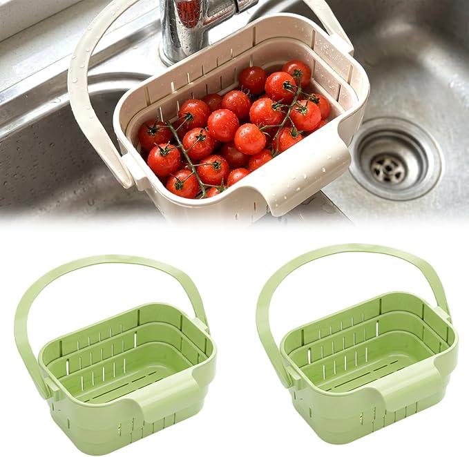 Collapsible Sink Strainer Basket, Foldable Hanging Colander, Suitable by Unknown