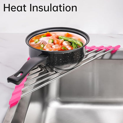 Tomorotec Triangle Roll-Up Dish Drying Rack - Image 7