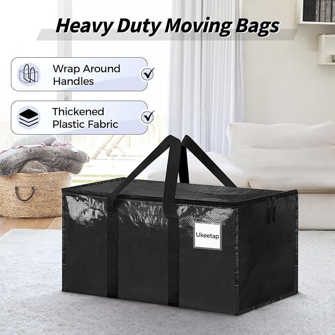 16 Pack Extra Large Heavy Duty Moving Bags, Reinforced Handles & Heavy-Duty - Image 4