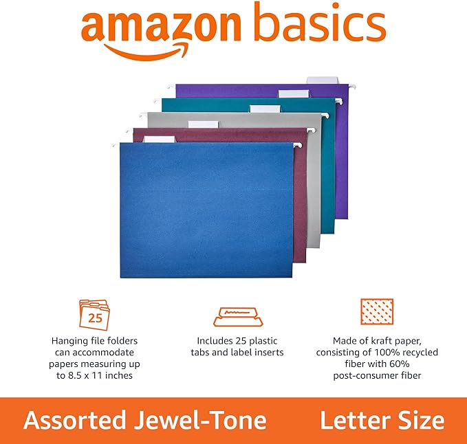 Amazon Basics Hanging File Folders - Image 2