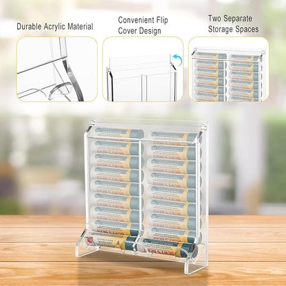 Beautyflier Clear Acrylic Lip Balm Dispenser, Organizer Holder - Image 2