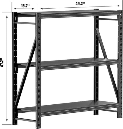 Heavy Duty Garage Shelves – Metal Shelving Unit - Image 2
