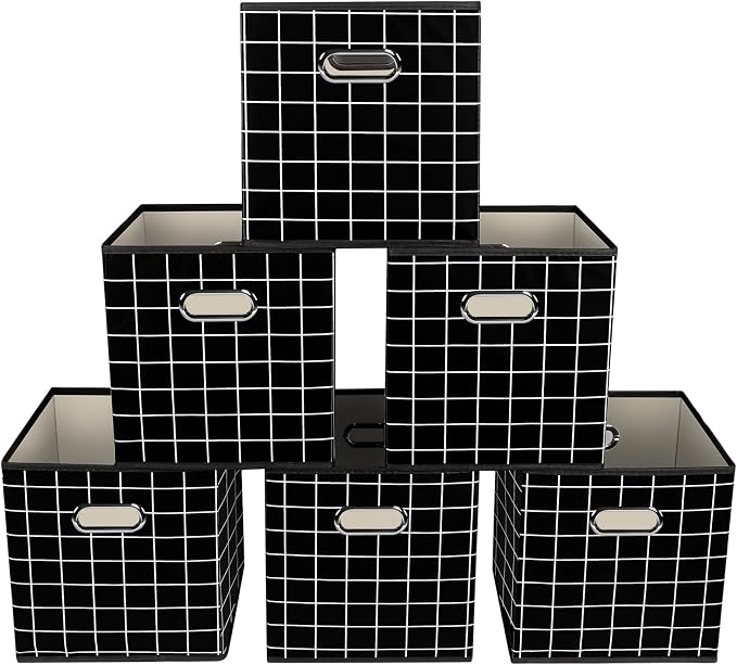 Yunkeeeper storage bins Cubes, Fabric Cube Organizer by Yunkeeper