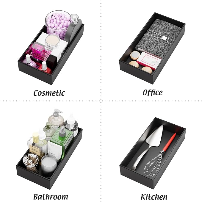 Black Bamboo Drawer Organizer - Image 7