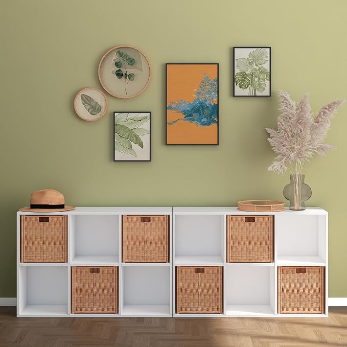 Wooden 6 Cube Storage Organizer - Image 6