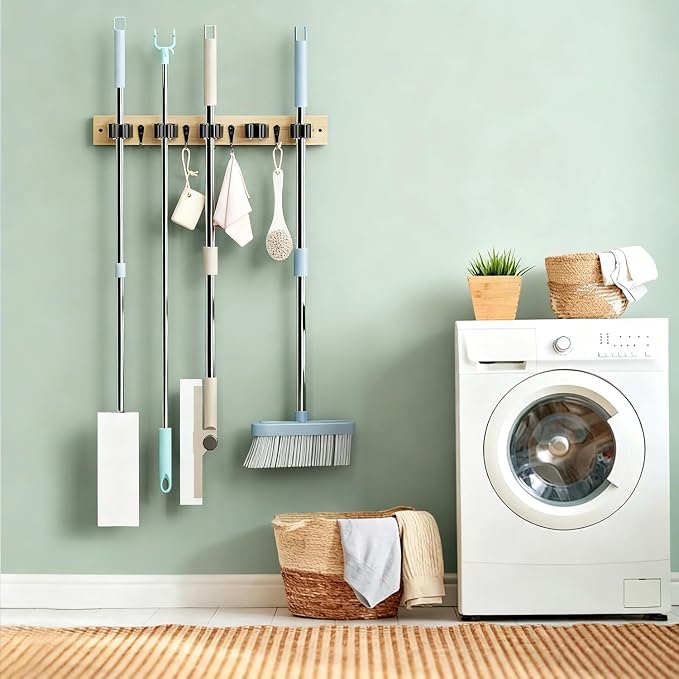 Mop and Broom Holder Wall Mount - Image 8