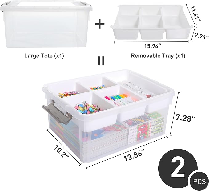 Citylife 17 QT Plastic Storage Box - Image 2