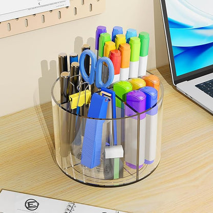 Acrylic Pen Holder, 360 Degree Marker Organizer - Image 2