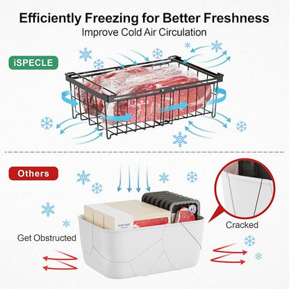 iSPECLE Deep Freezer Organizer Bins - Image 4