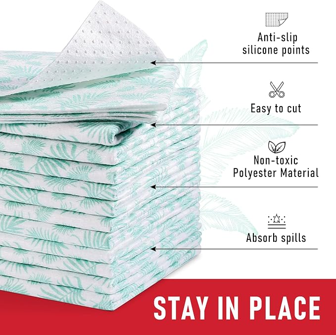 Cooyes Absorbent Refrigerator Liners, Non Slip Fridge Bin Liners and Mats - Image 3