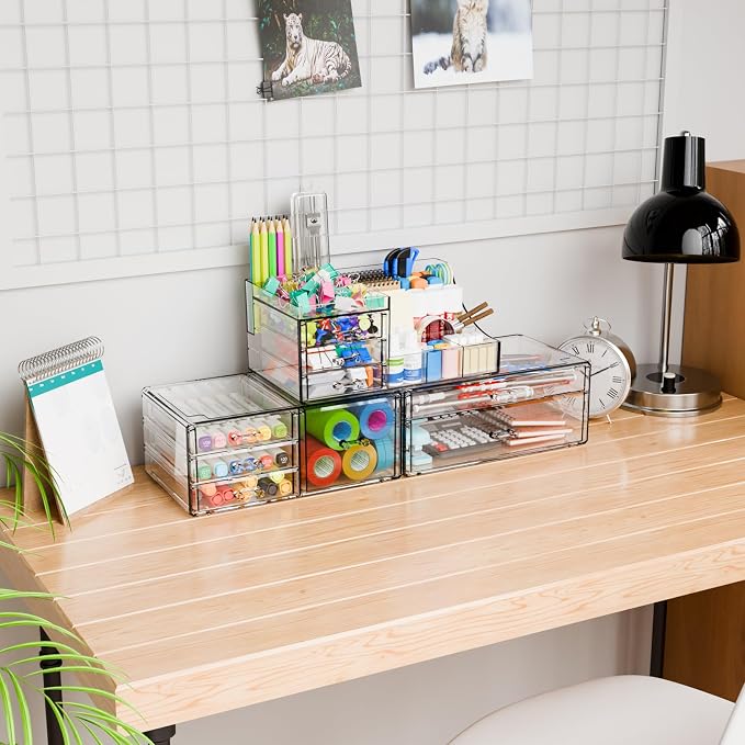 Yieach 3 Pack Clear Makeup Organizer Countertop - Image 9