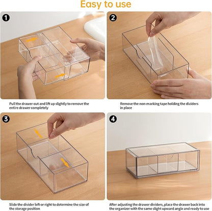 PAVSTINE Medicine Cabinet Organizer 3 Pack, Plastic Stackable Storage - Image 7