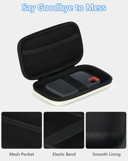 Off White Small Travel Electronic Organizer Case - Image 5
