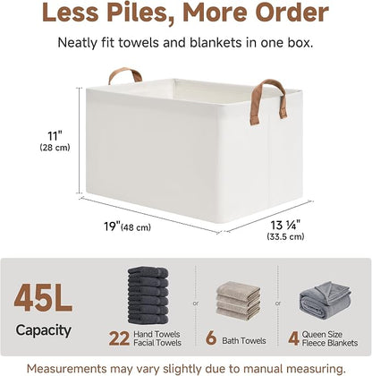 StorageWorks 45L Extra Large Fabric Storage Bins - Image 6