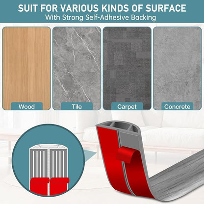 Floor Cord Cover Self Adhesive Cord Hider Floor Extension Cord Covers - Image 4