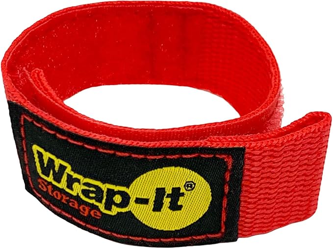 Wrap-It Storage Quick-Strap Cord Wraps, 9 inch Red by Wrap-ItStorage