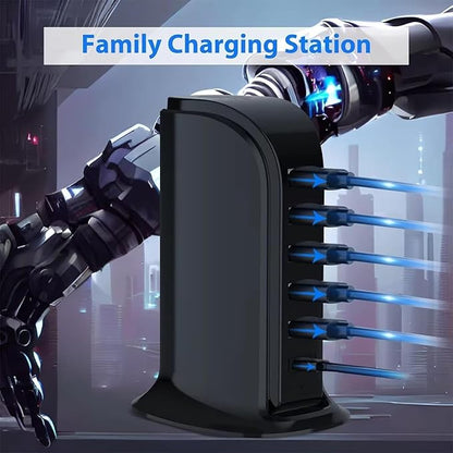 USB Charging Station for Multiple Devices, 40W Multiport Charger Tower - Image 5