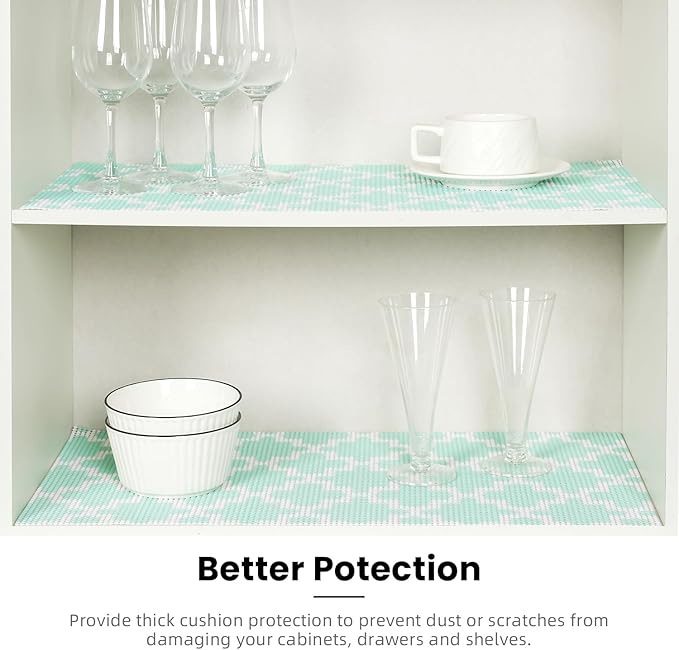 BAGAIL Drawer and Shelf Liner, 17.5 in X 20 Ft Non-Adhesive Shelf Liners - Image 5