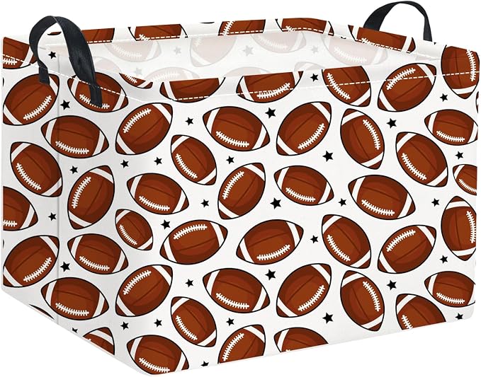 Rectangular Football Basket Kids Baby Storage Basket Cute Kids Toy Storage Bin by TIBAOLOVER