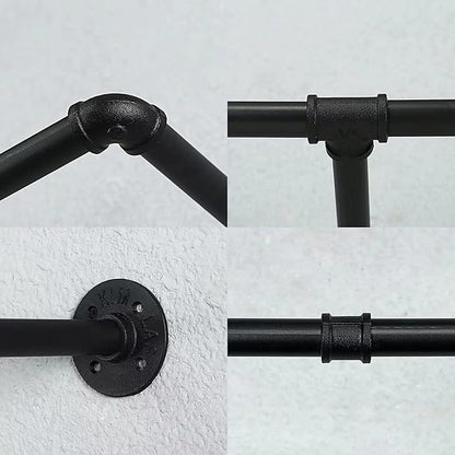 Oroonoko 2 Pack 72inch Industrial Pipe Clothes Garment Rack Ceiling Mount - Image 7