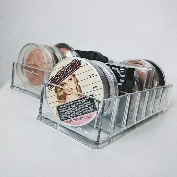 byAlegory Acrylic Compact Makeup Organizer | 8 Space Cosmetic Storage - Image 5