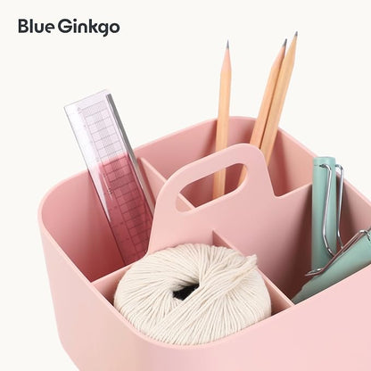 BLUE GINKGO Small Stackable Organizer Caddy – Korean-Made Portable Tote - Image 7