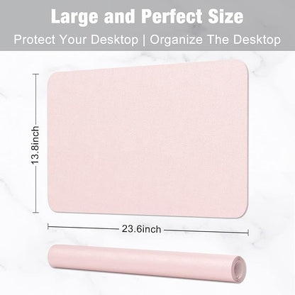 Hsurbtra Desk Pad, 23.6" x 13.8" PU Leather Desk Mat, M Extended Mouse Pad - Image 3