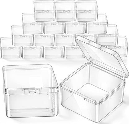 Jetec 18 Pieces Mini Plastic Clear Beads Storage Containers Box by Jetec