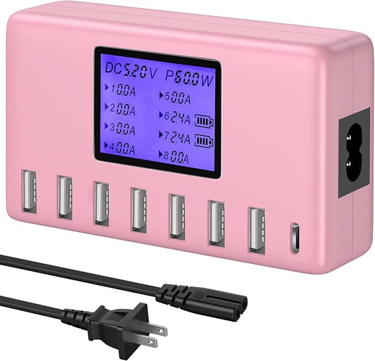 USB Charger, slitinto 60W 12A 8-Port USB Charging Station Multi Port USB Hub by slitinto
