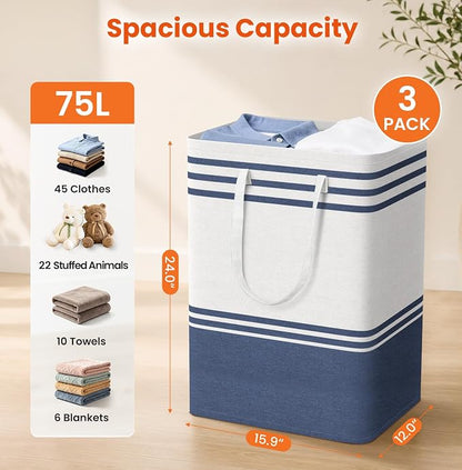TranquilRelax 3-Pack Laundry Basket - Image 2