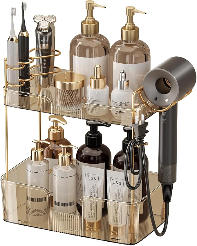 YCIA&DONE Bathroom Counter Organizer, Large Makeup Organizer Countertop by YCIADONE