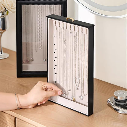 Lolalet Necklace Organizer Box, 2-Layer Jewelry Storage Boxes - Image 7