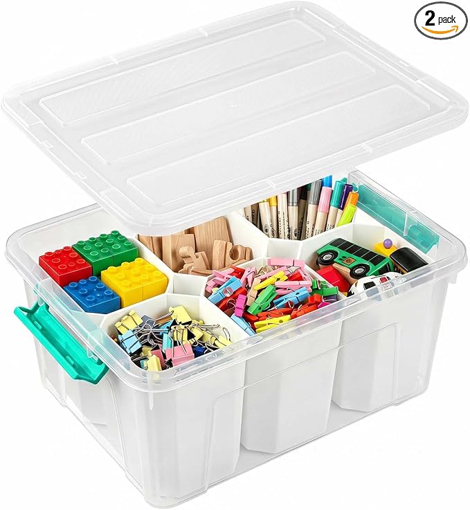 EOENVIVS Clear Storage Tote by EasyCozyHomey
