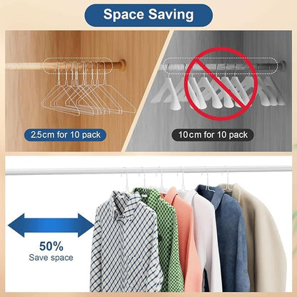 SPECILITE Wire Hangers 100 Pack, Metal Wire Clothes Hanger Bulk - Image 5