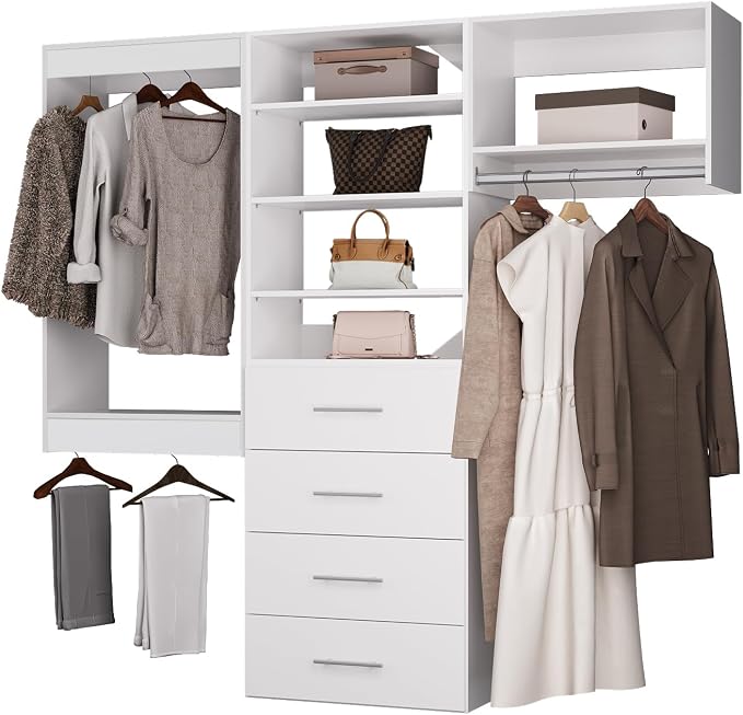 ROOMTEC Modular Closet System, Modern Wooden Tower by ROOMTEC