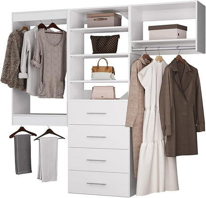 ROOMTEC Modular Closet System, Modern Wooden Tower by ROOMTEC