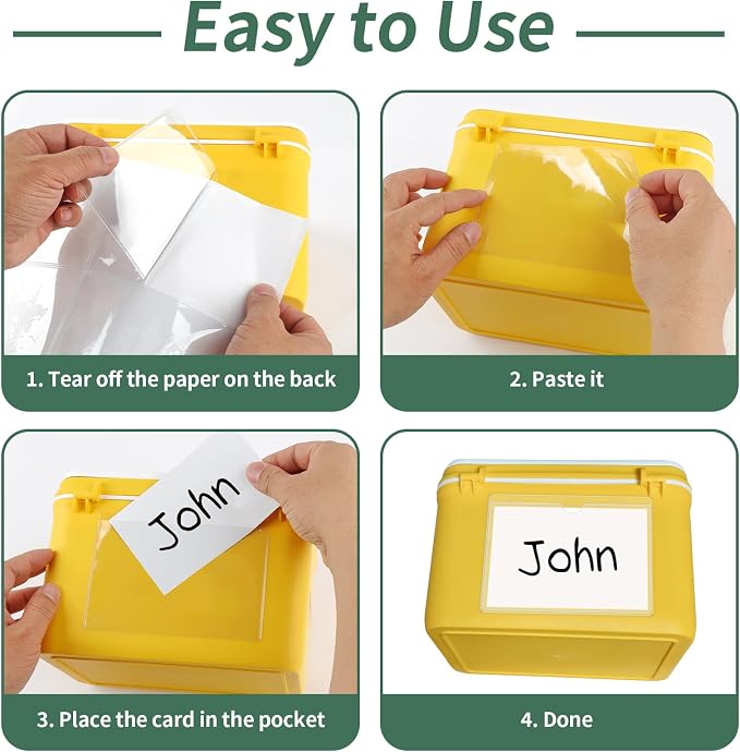 NIUBIER Storage Bin Labels, for 4×6 in Card | Removable Tote Label Stickers - Image 7