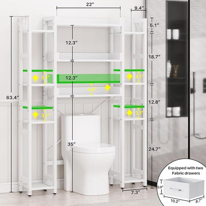 Over The Toilet Storage with 2 Drawers - Image 3