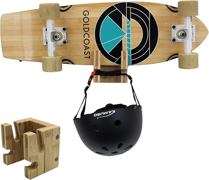 COR Surf Skateboard and Snowboard Wall Mount | Bamboo Skateboard Rack by CORSurf