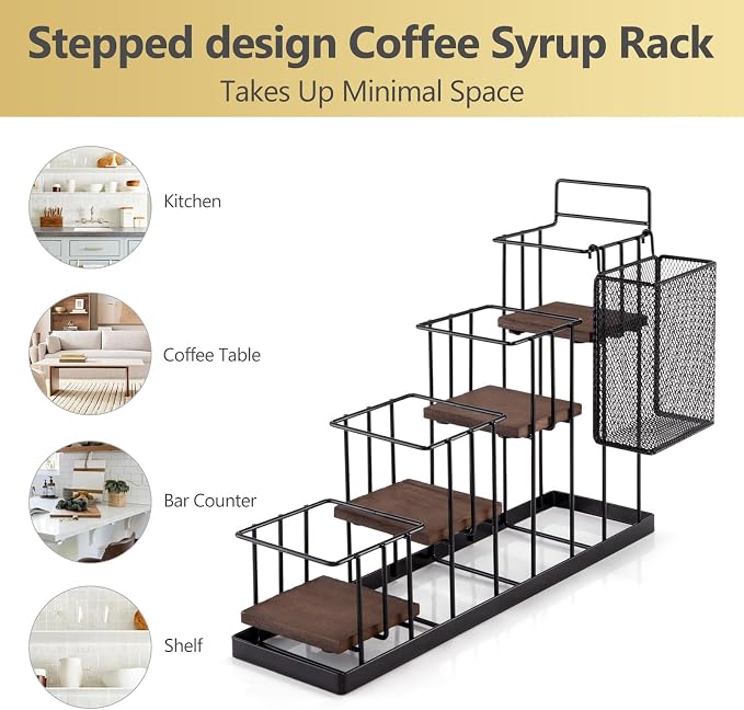 Coffee Syrup Rack Organizer, - Image 5