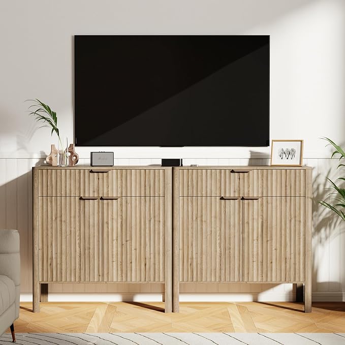 Fluted Buffet Cabinet Accent - Image 8