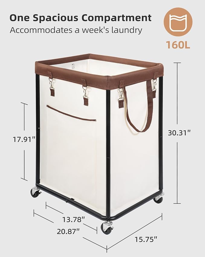 STORAGE MANIAC Large Laundry Basket - Image 2