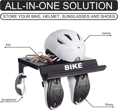 2 Pack Bike Wall Mount Rack Horizontal Indoor Bike Storage Garage Heavy Duty - Image 3