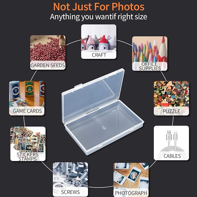 Photo Storage Box 4x6, 18 Inner Extra Large Organizer Acid-Free Photo Keeper - Image 2