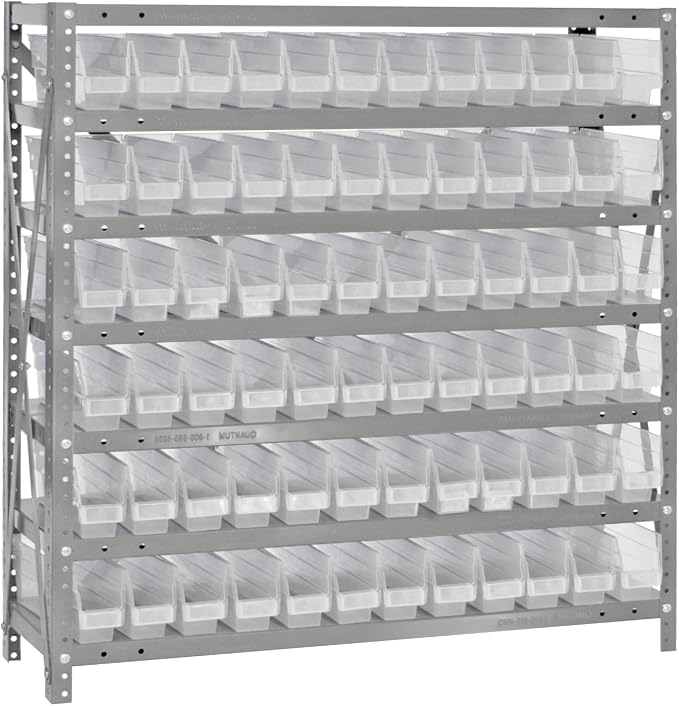 Quantum Storage Systems 1239-100CL Clear-View Sloped Shelving Unit by QuantumStorageSystems