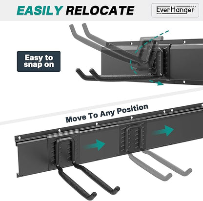 EVERHANGER Garage Tool Storage Organizer, Wall Mount Garden Tool Rack - Image 3